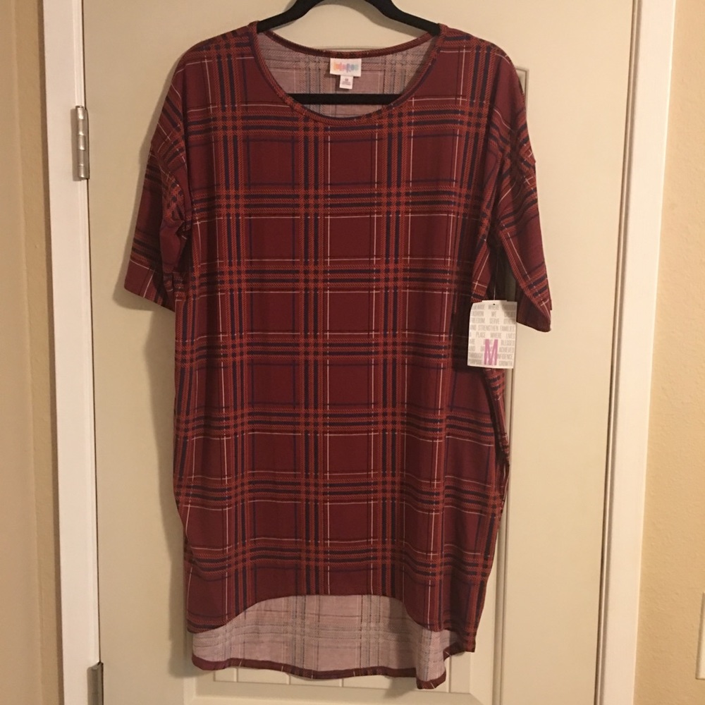 Plaid Lularoe Irma tunic - Medium